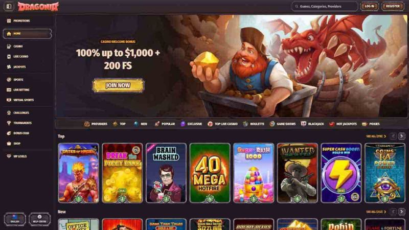 Dragonia Casino NZ screenshot